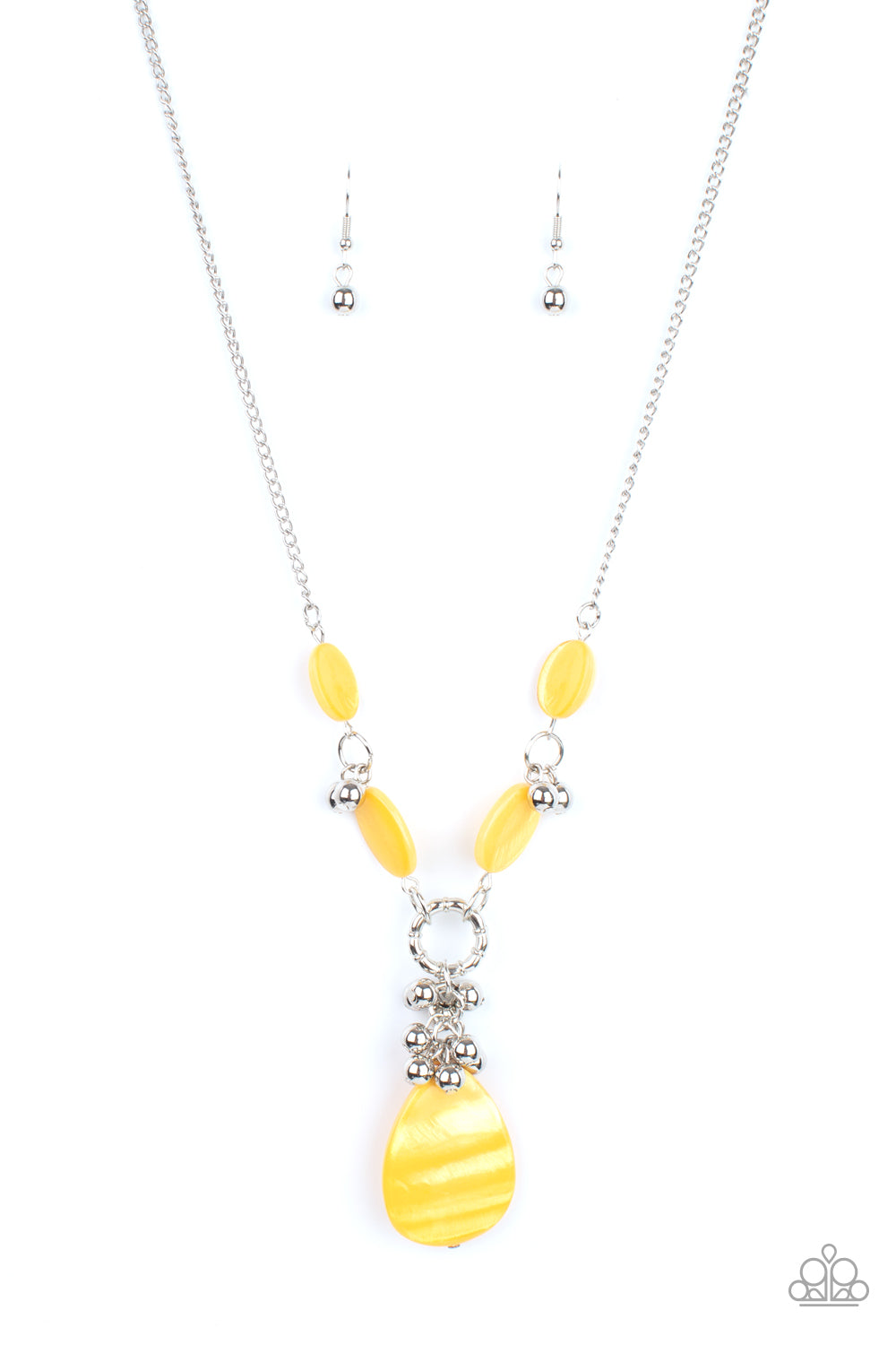 Summer Idol - Yellow Shell Like Bead Necklace Paparazzi N0815