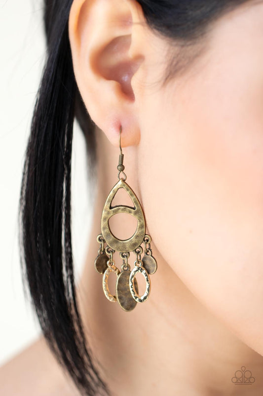 PLAINS Jane - Multi Metal Earring Paparazzi E0472