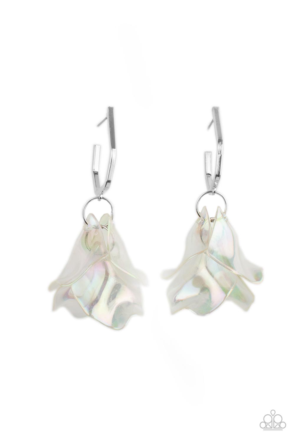 Jaw-Droppingly Jelly - Silver Earring Paparazzi E0316