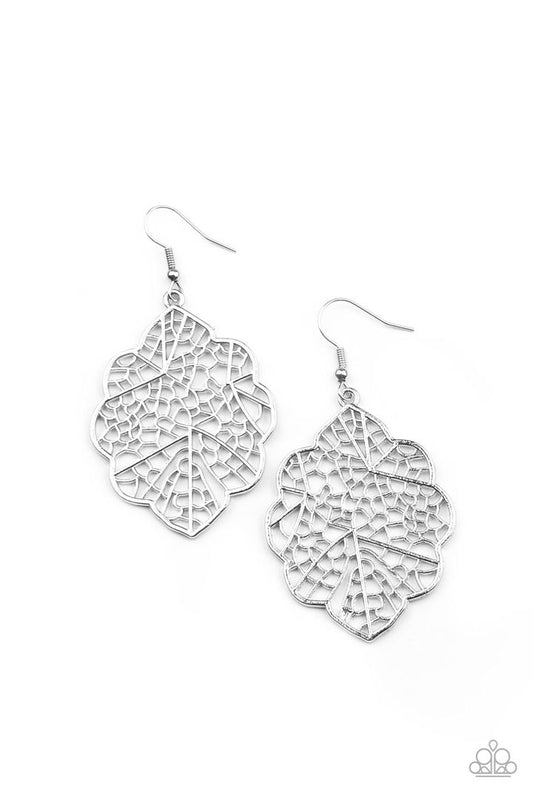 Meadow Mosaic Silver Earring Paparazzi E0288