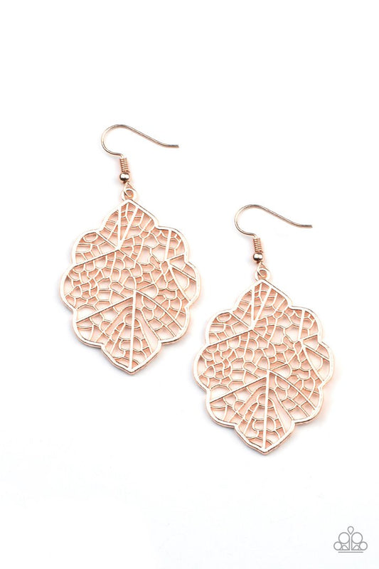 Meadow Mosaic Rose Gold Earring Paparazzi E0109
