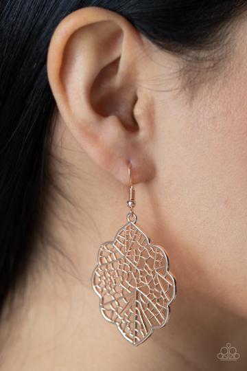 Meadow Mosaic Rose Gold Earring Paparazzi E0109