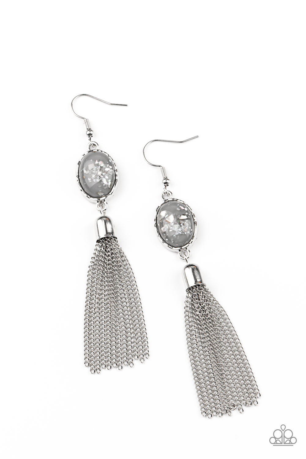 Oceanic Opalescence - Silver Earring Paparazzi E0382