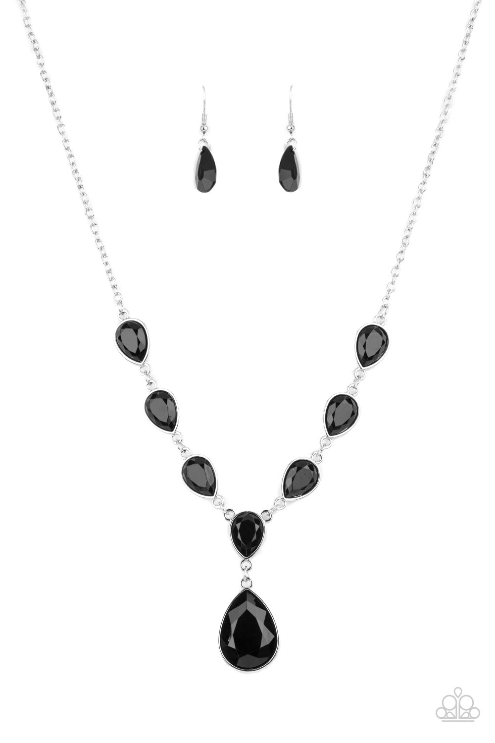 Party Paradise - Black Necklace Paparazzi N0413