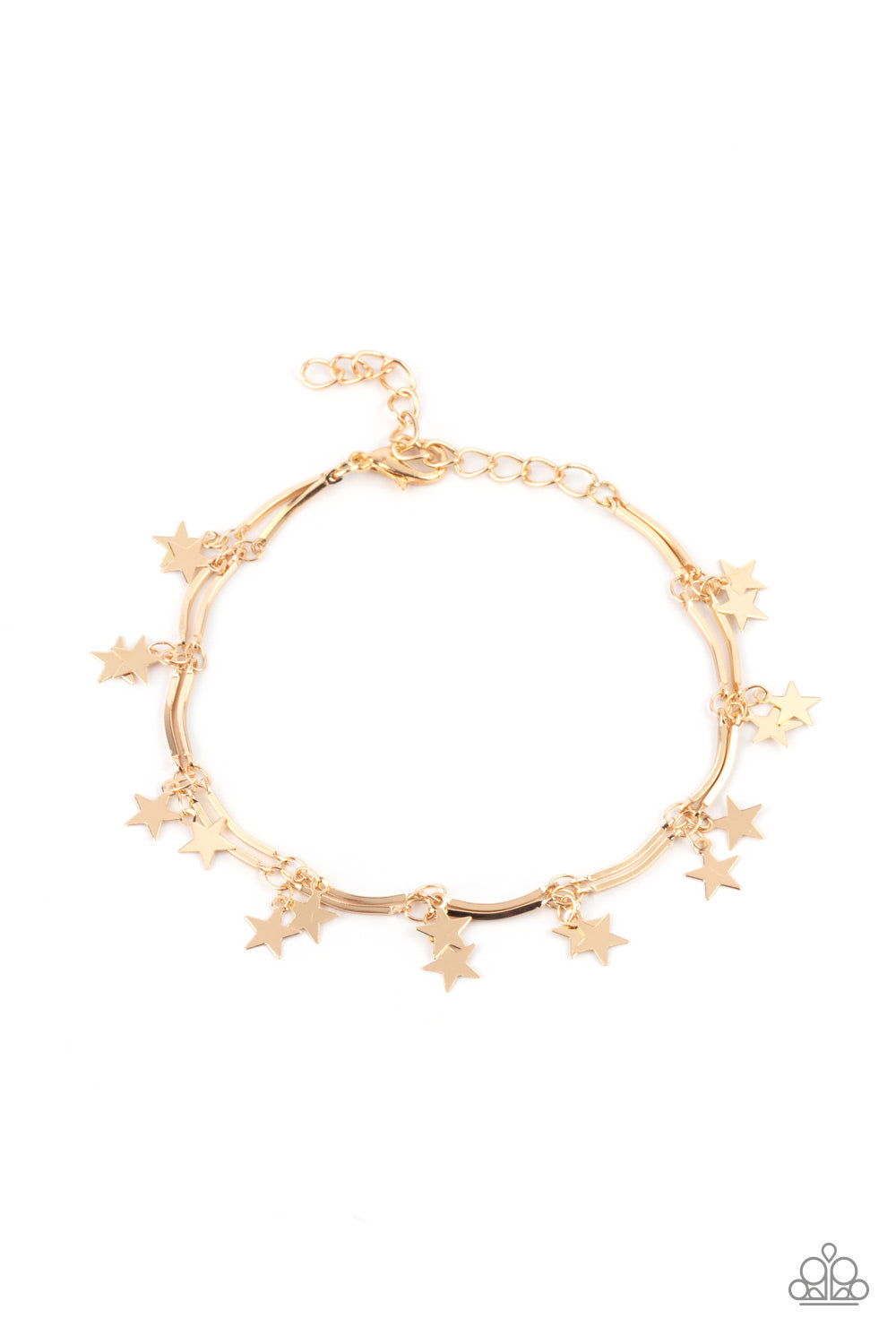 Party in the USA - Gold Bracelet Paparazzi B0275