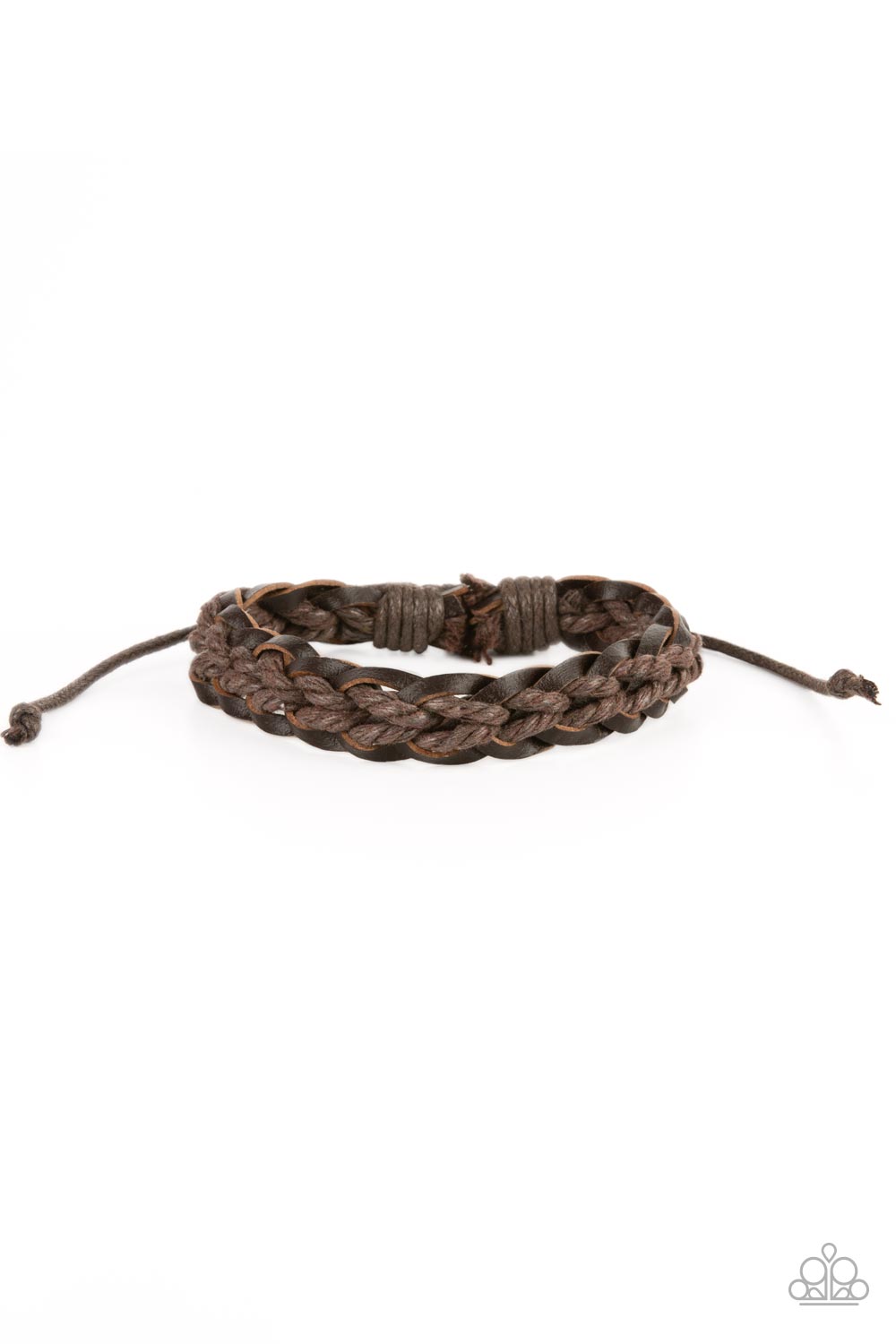 SoCal Scene - Brown Leather Urban Bracelet Paparazzi B0475