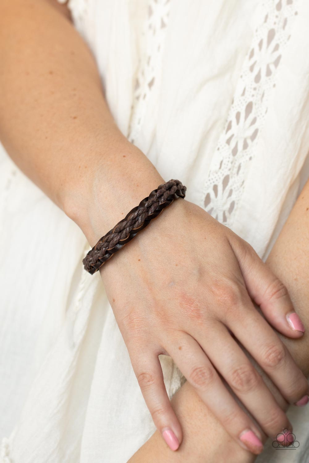 SoCal Scene - Brown Leather Urban Bracelet Paparazzi B0475