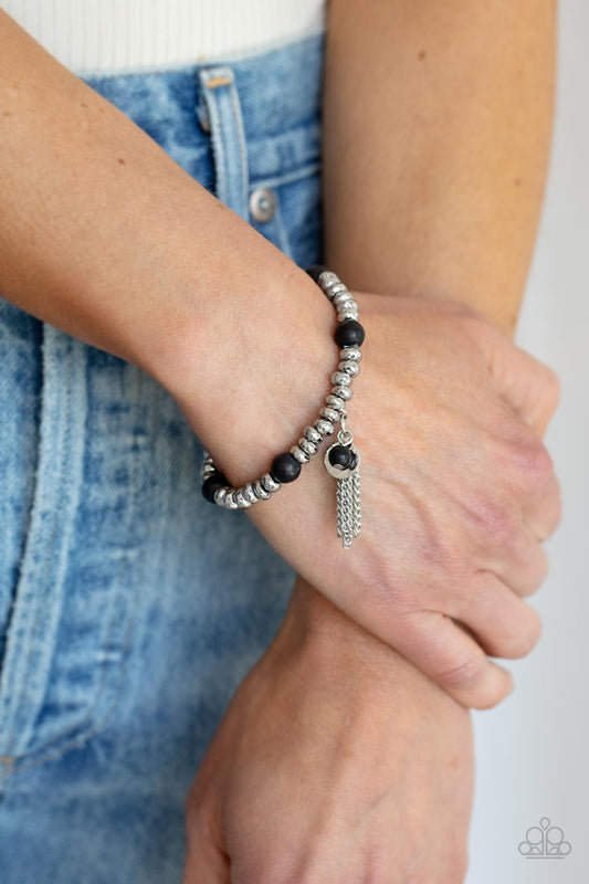 Whimsically Wanderlust - Black Bracelet Paparazzi B0237