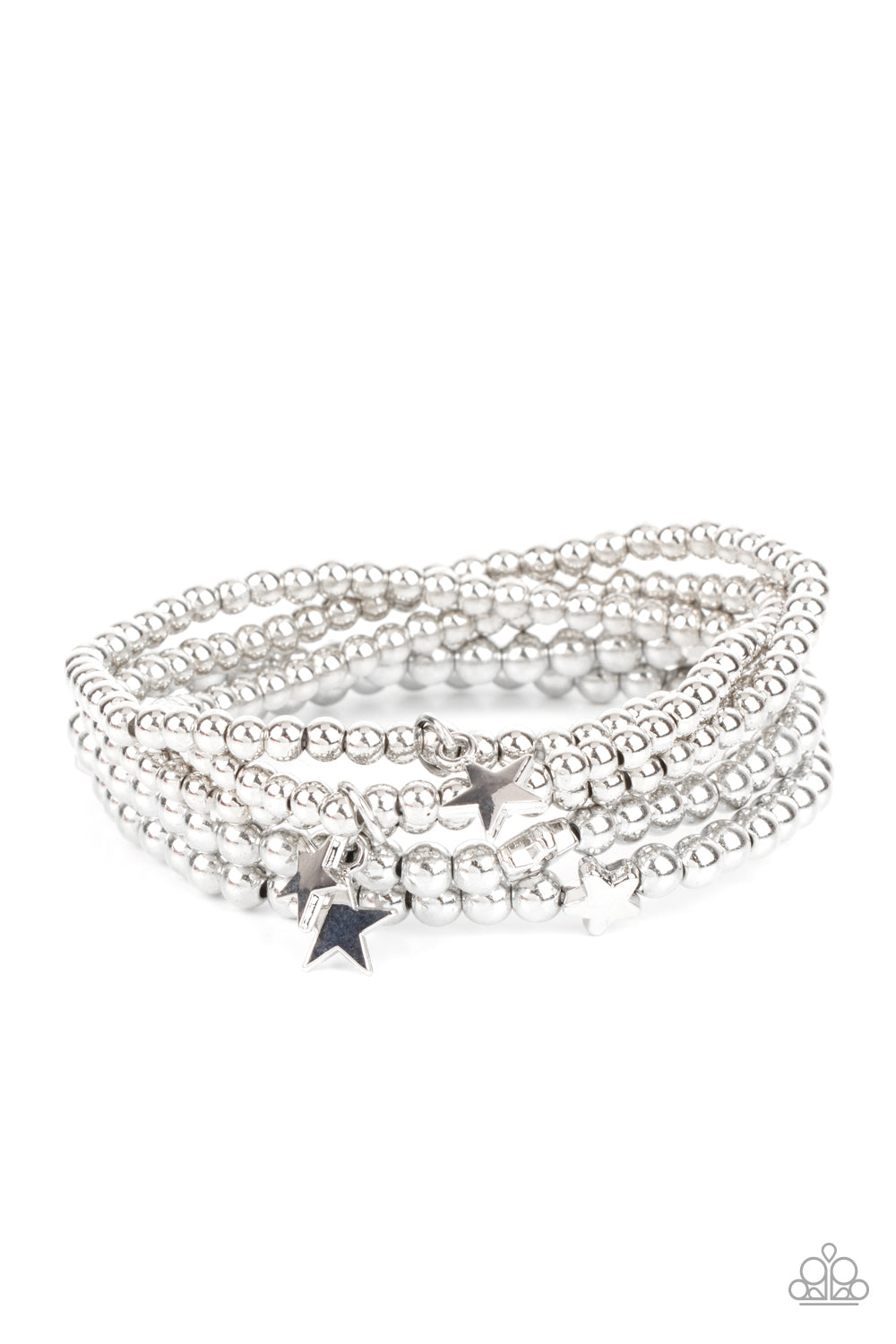 American All-Star - Silver Bracelet Paparazzi B0208