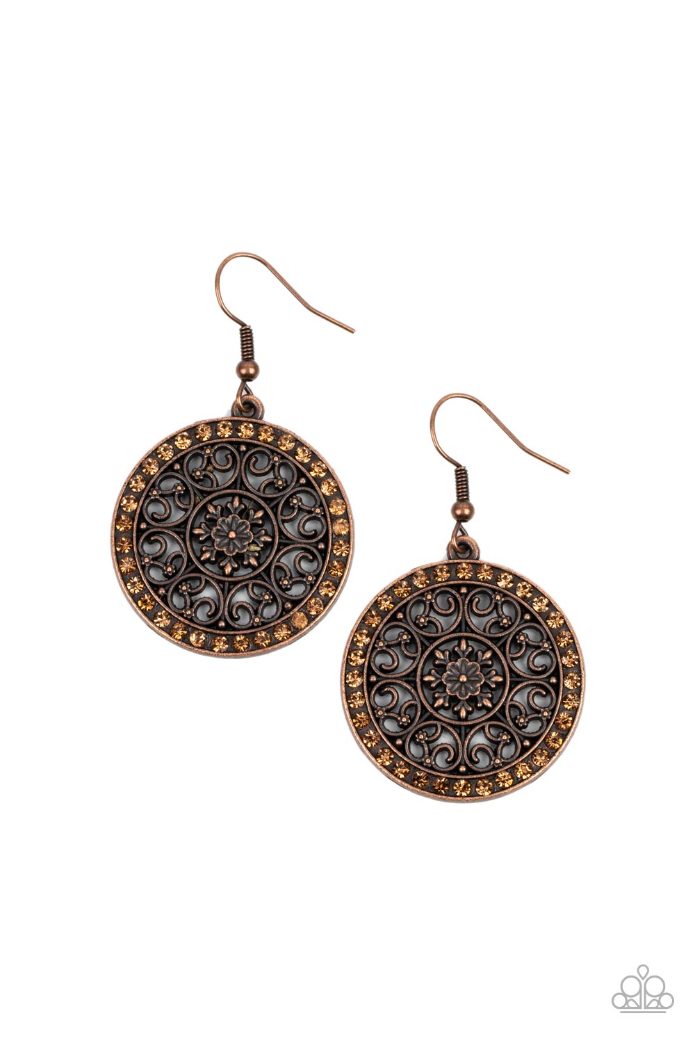 Bollywood Ballroom - Copper Earring Paparazzi E0291