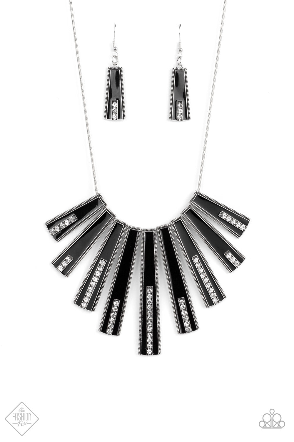 FAN-tastically Deco - Black Necklace September 2021 Fashion Fix N0347