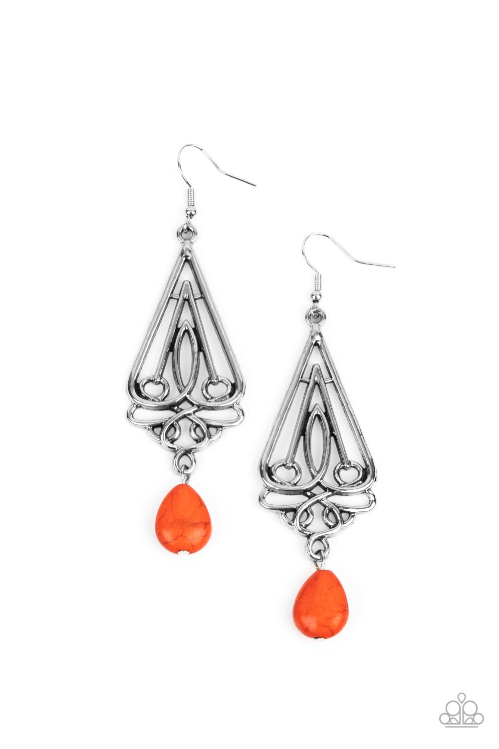 Transcendent Trendsetter Orange Santa Fe Style Earring E0224