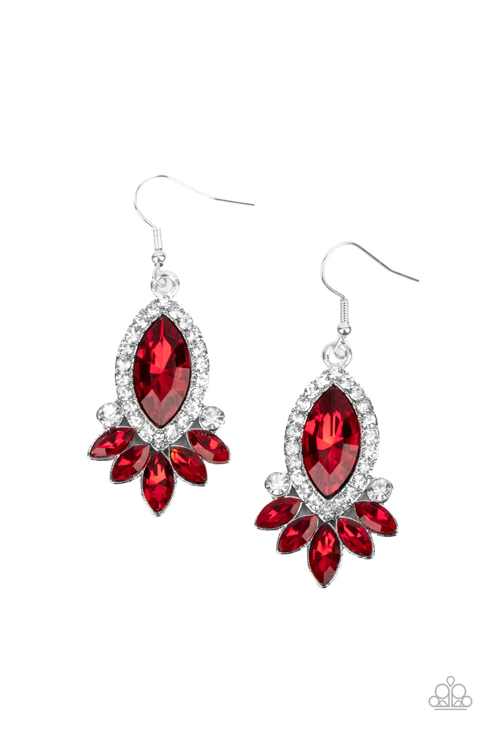 Prismatic Parade - Red Earring Paparazzi E0442