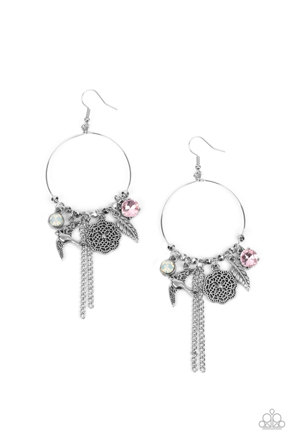 TWEET Dreams - Pink Charm Earring Paparazzi E0268