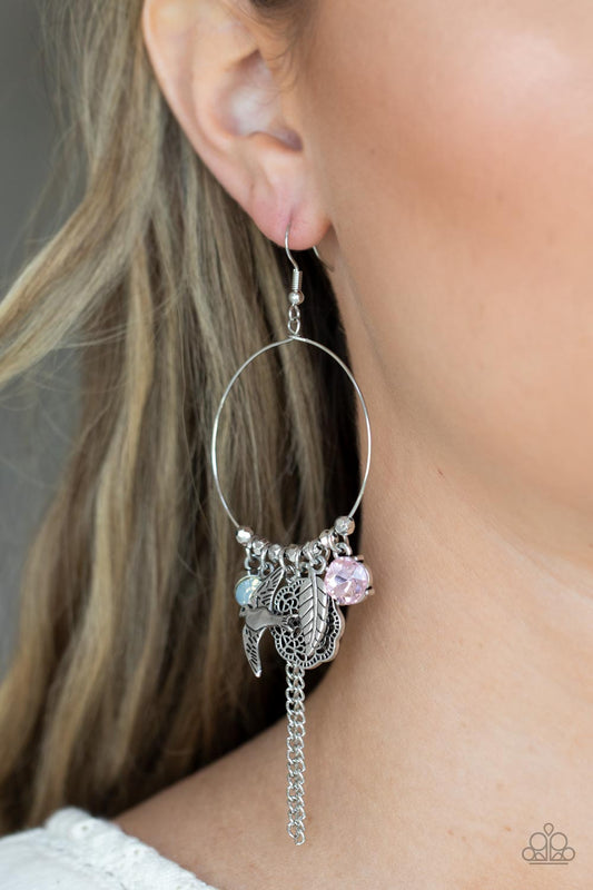 TWEET Dreams - Pink Charm Earring Paparazzi E0268