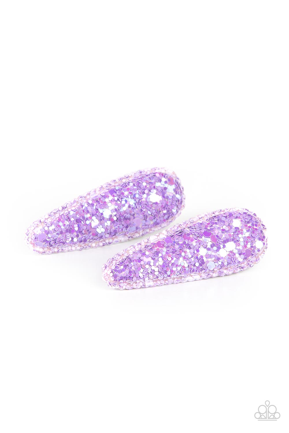 Sugar Plum Sparkle - Purple Glittery Hair Clip Paparazzi H0057