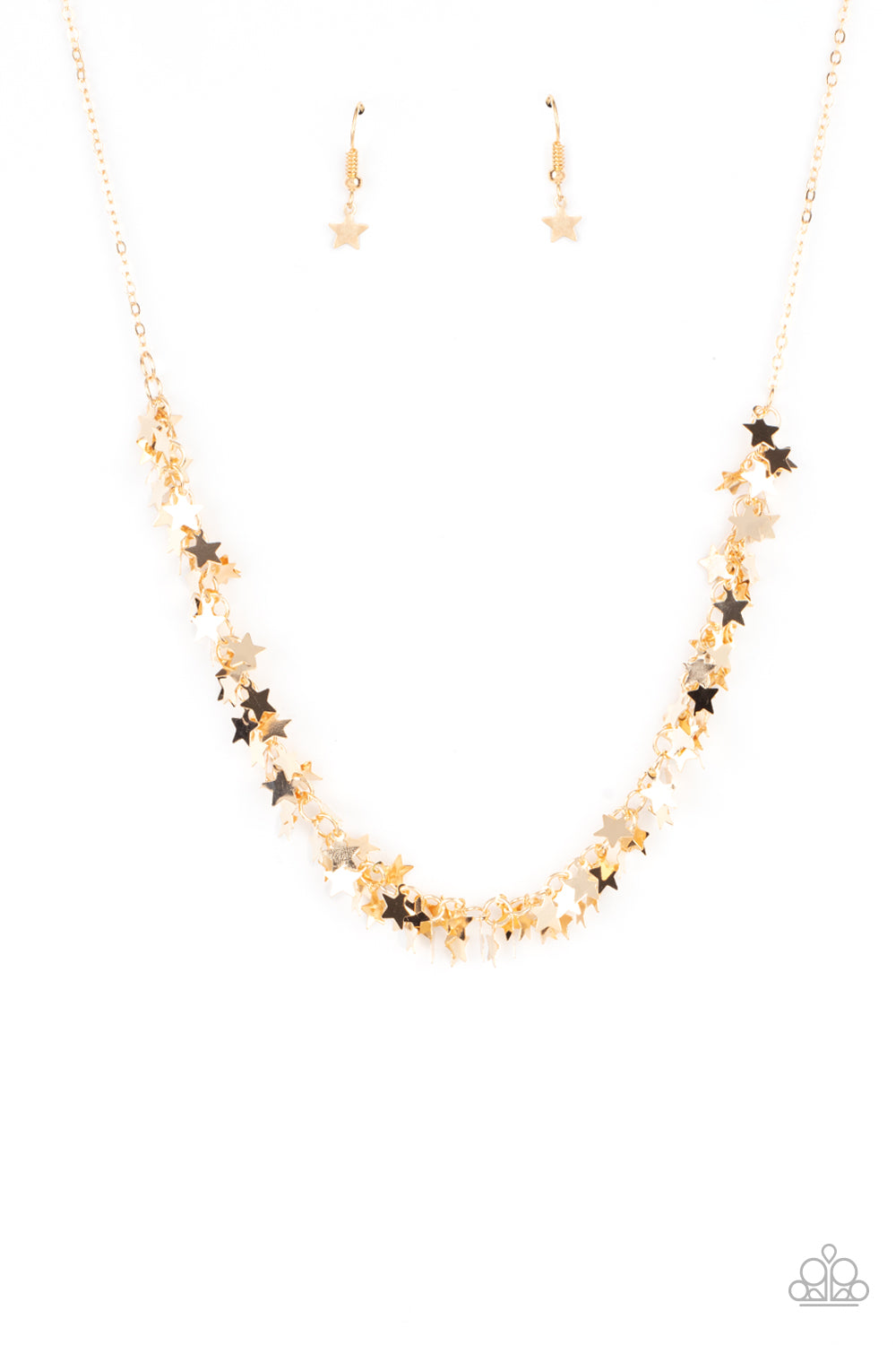 Starry Anthem - Gold Necklace Paparazzi N0431