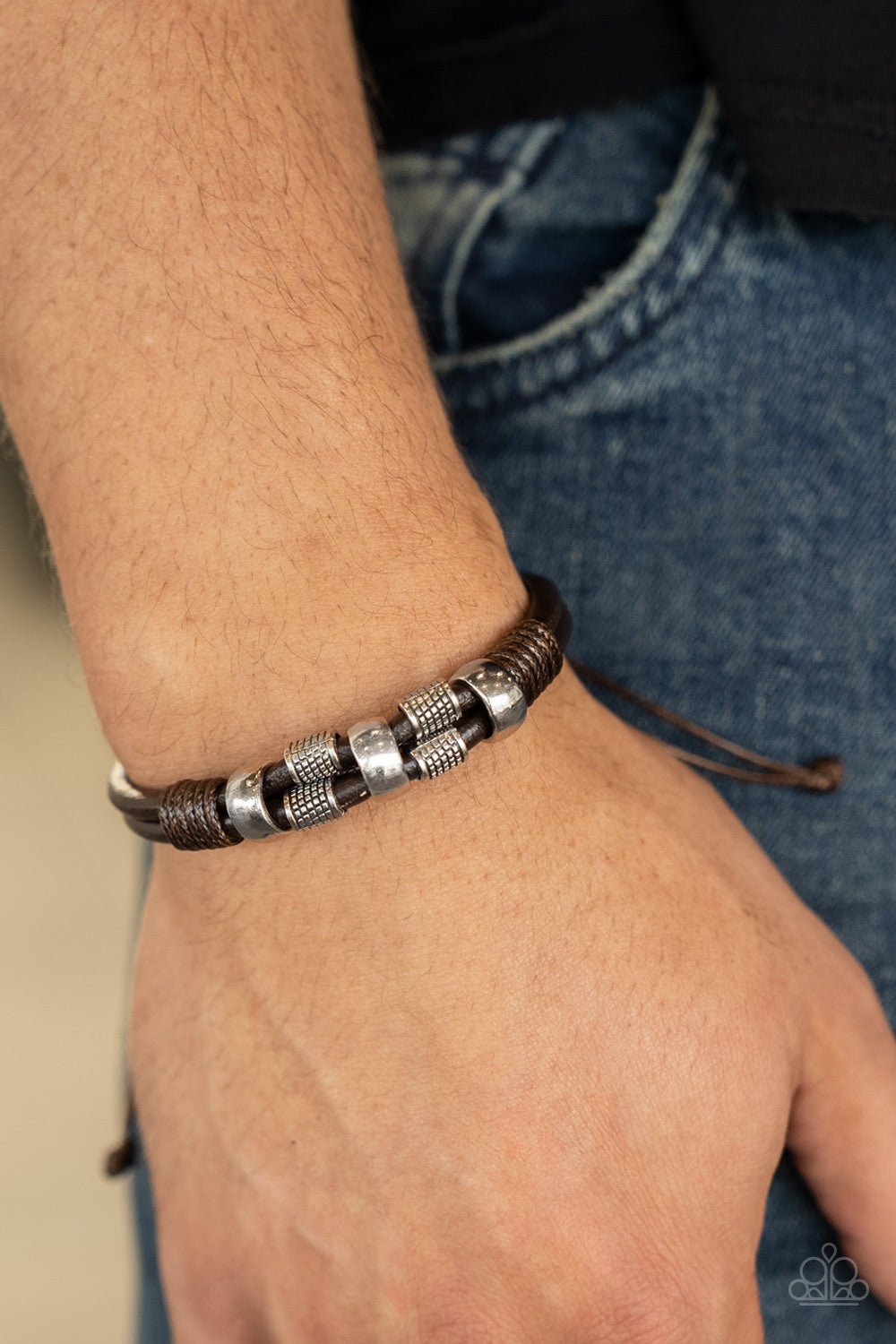 Urban Cattle Drive - Brown Urban Bracelet Paparazzi B0359