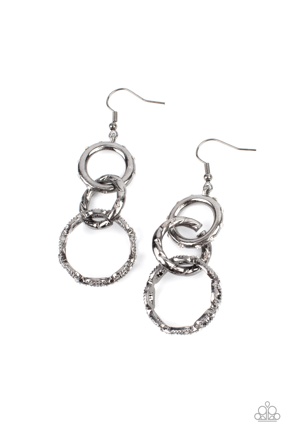 Shameless Shine - Black Earrings E0159