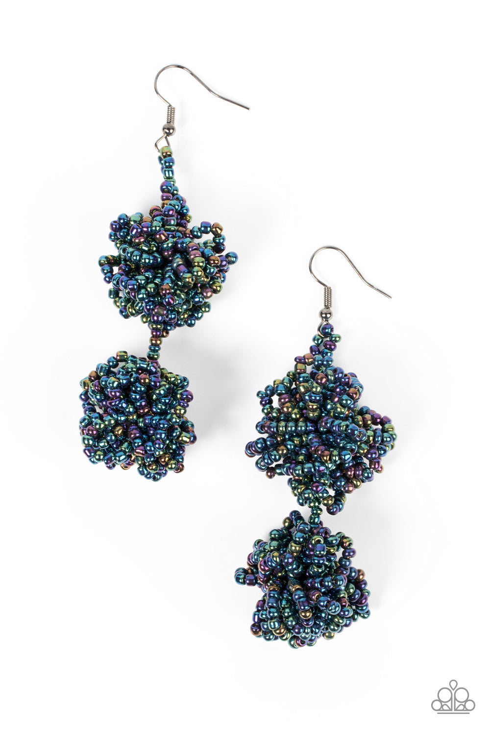 Celestial Collision - Multi Oil Spill Earring Paparazzi E0467