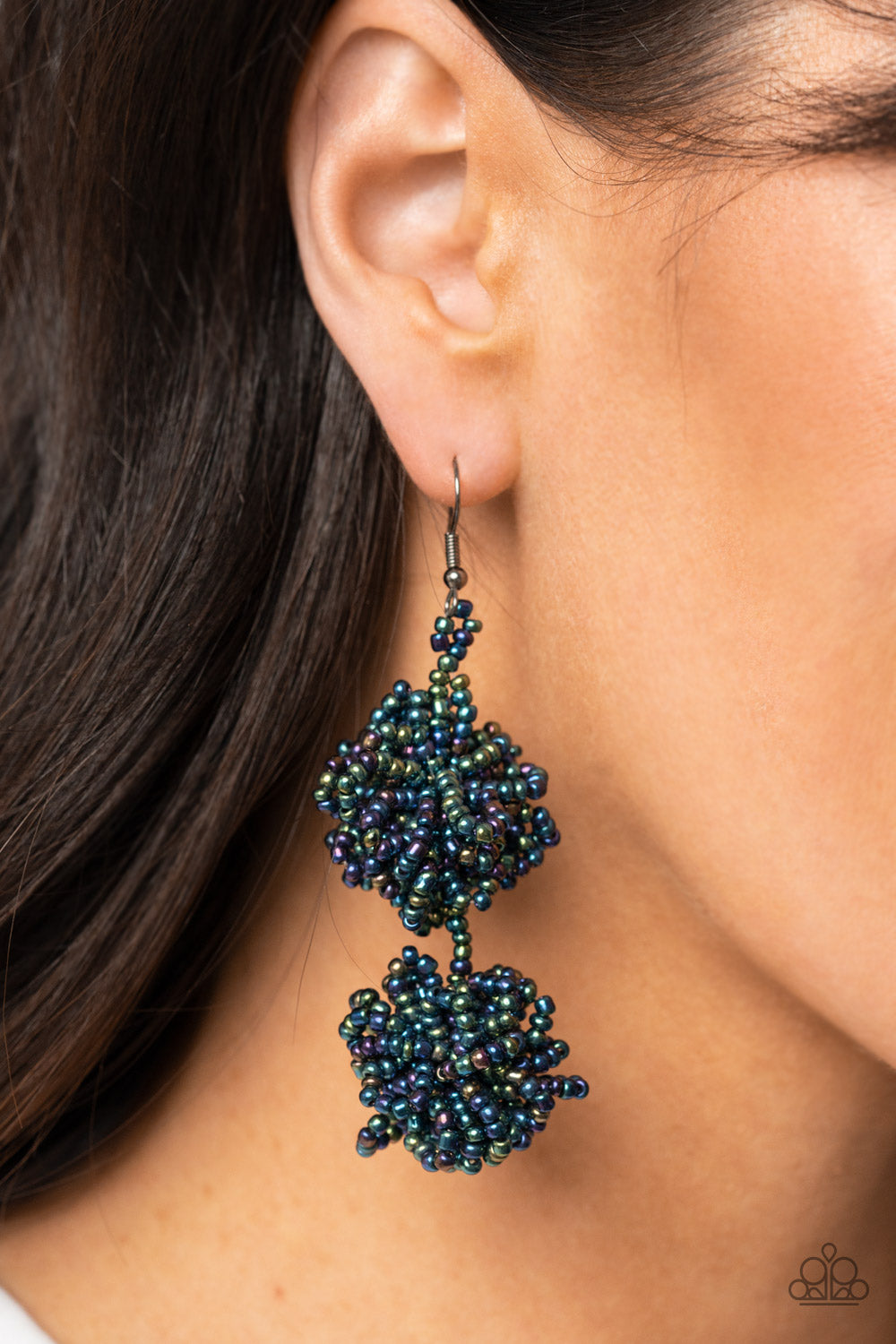 Celestial Collision - Multi Oil Spill Earring Paparazzi E0467