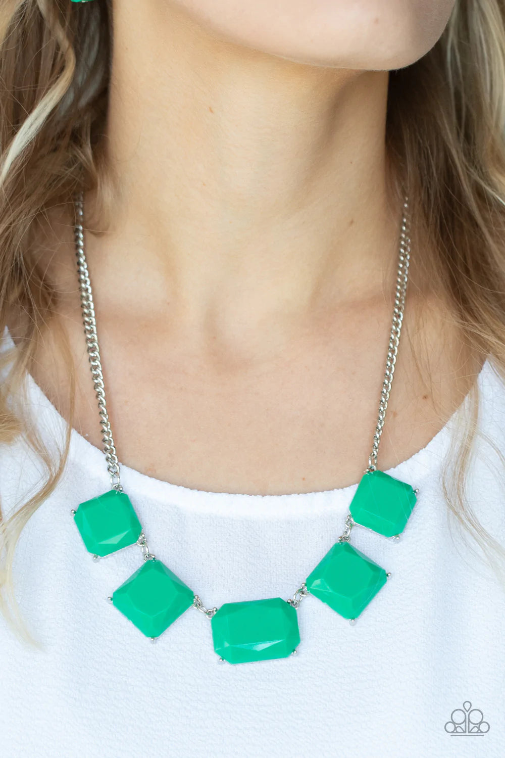 Instant Mood Booster Green Necklace Paparazzi N0976
