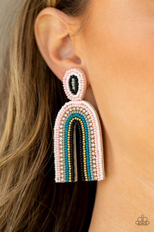 Rainbow Remedy - Multi Earring Paparazzi E0385