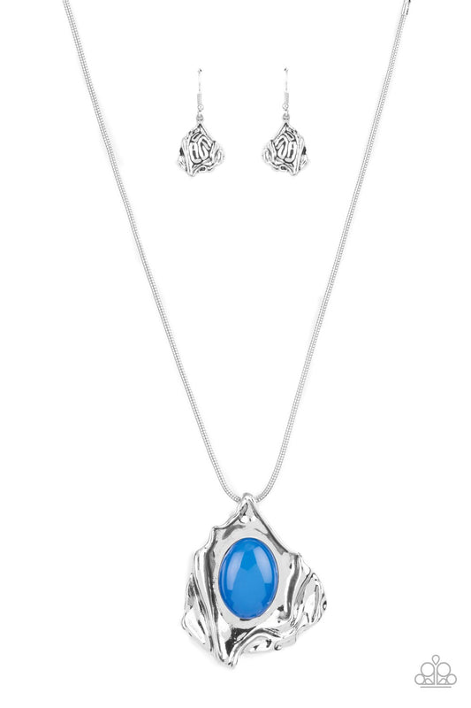 Amazon Amulet Blue Necklace Paparazzi N0637