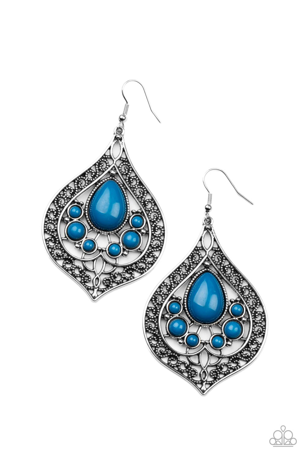 New Delhi Nouveau - Blue Earring Paparazzi E0347