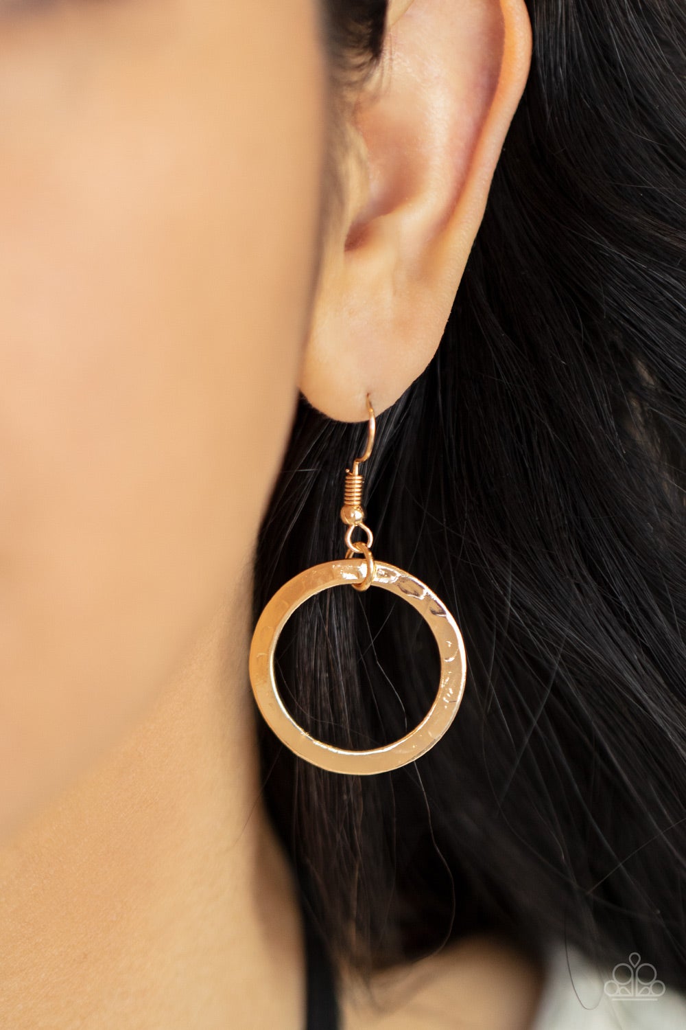 Spiraling Out Of Couture Gold Rings & Black Suede Cord Necklace Paparazzi N0559