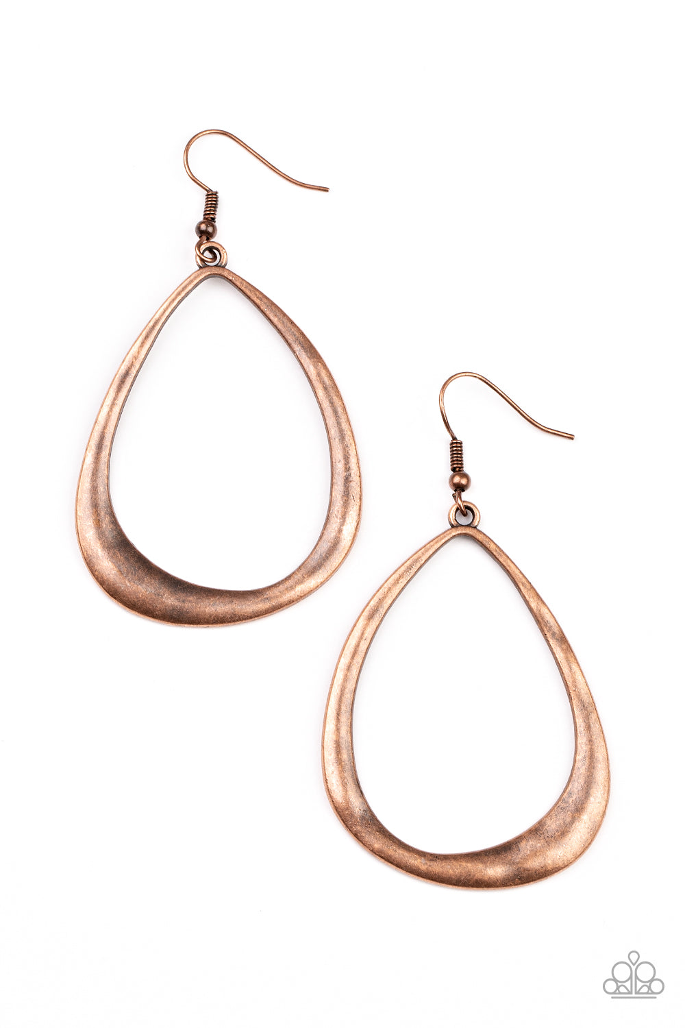 ARTISAN Gallery - Copper Antiqued Teardrop Earring Paparazzi E1278