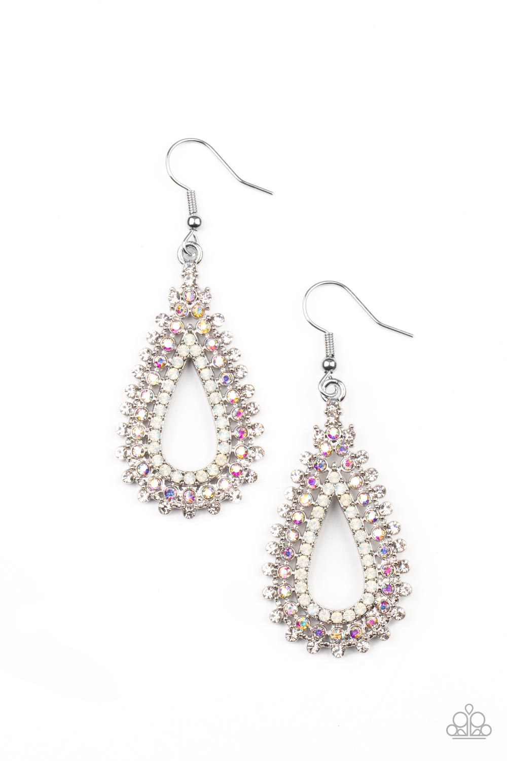 The Works - Multi Iridescent Earrings Paparazzi E0410