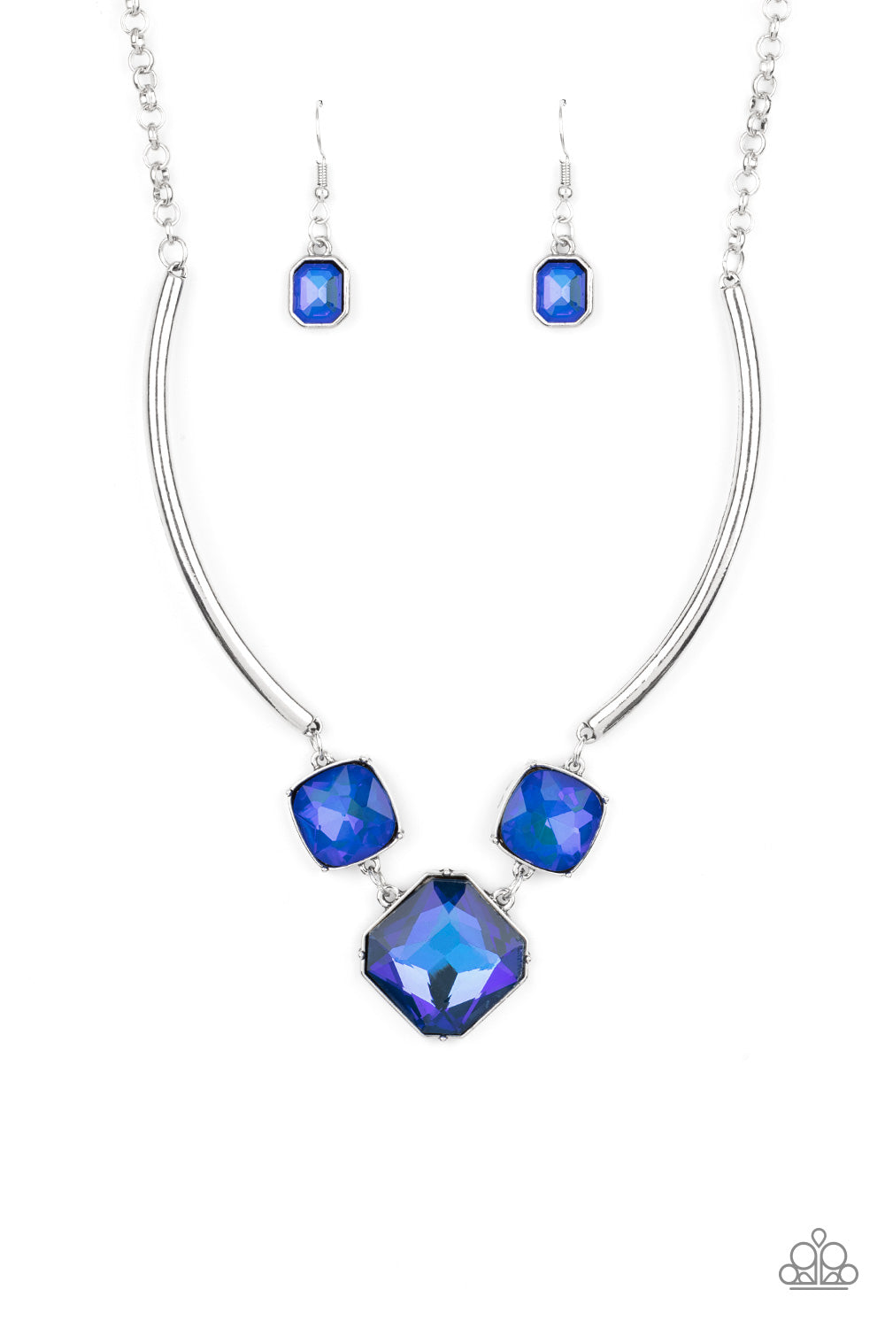 Divine IRIDESCENCE - Blue Necklace Paparazzi Life Of The Party October 2021 N0381