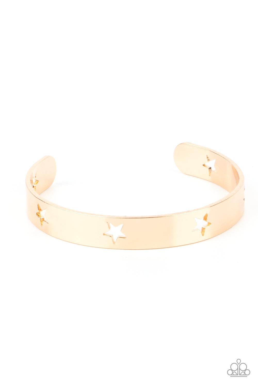 American Girl Glamour - Gold Cuff Bracelet Paparazzi