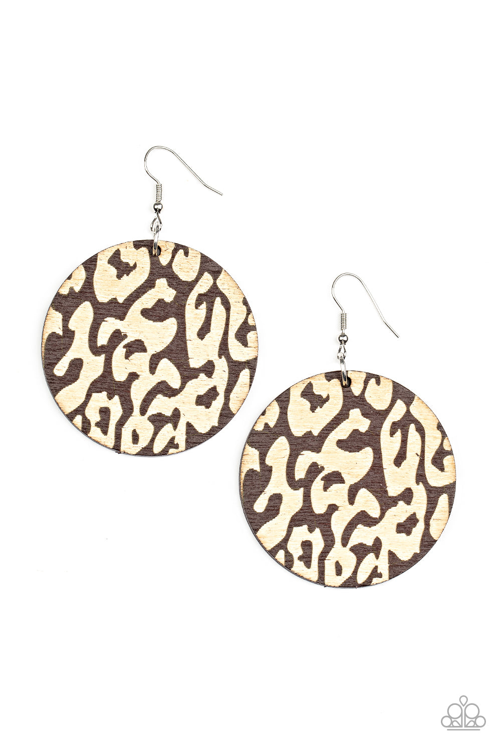 Catwalk Safari - Brown Cheetah Earring Paparazzi E0339