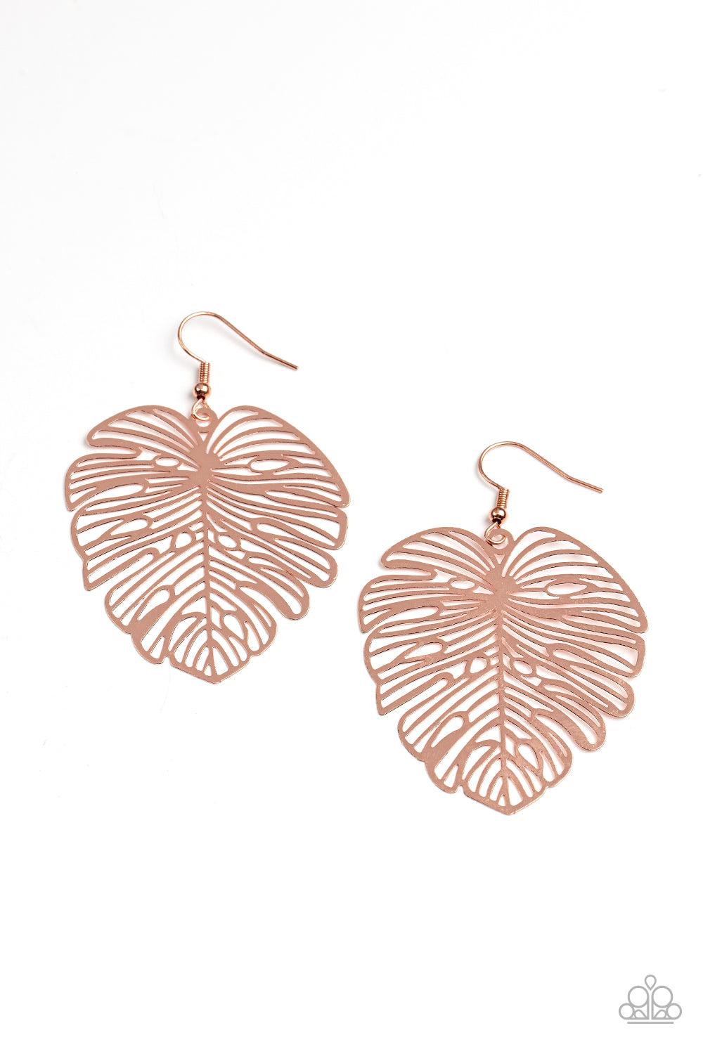 Palm Palmistry - Copper Earring Paparazzi E0591