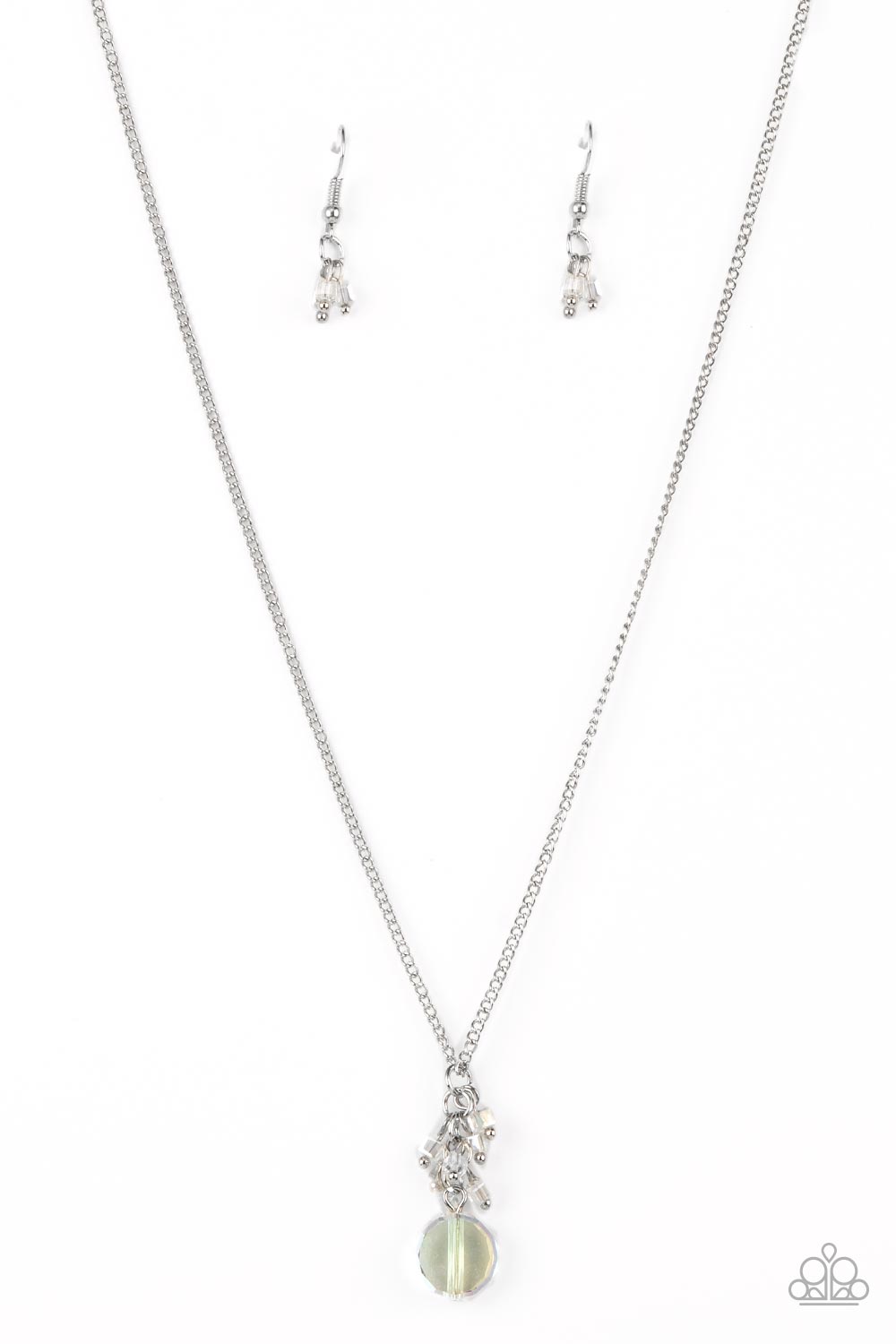 Clustered Candescence - White Necklace Paparazzi N0340