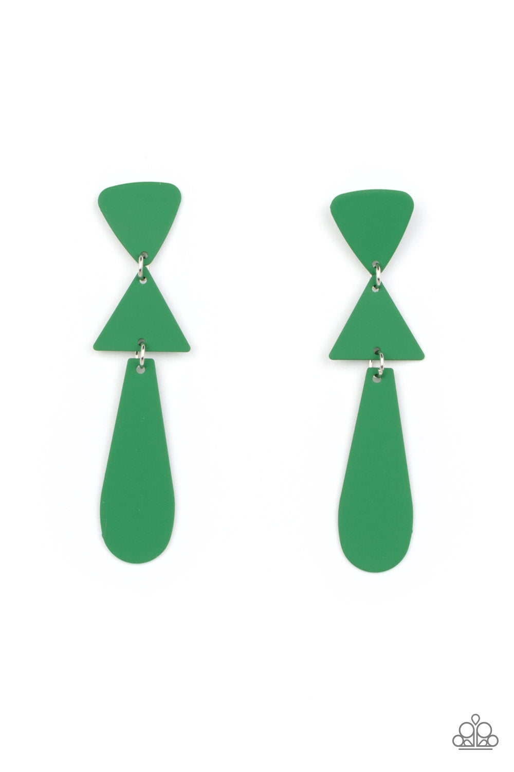 Retro Redux - Green Leprechaun Finish Earring Paparazzi E0610