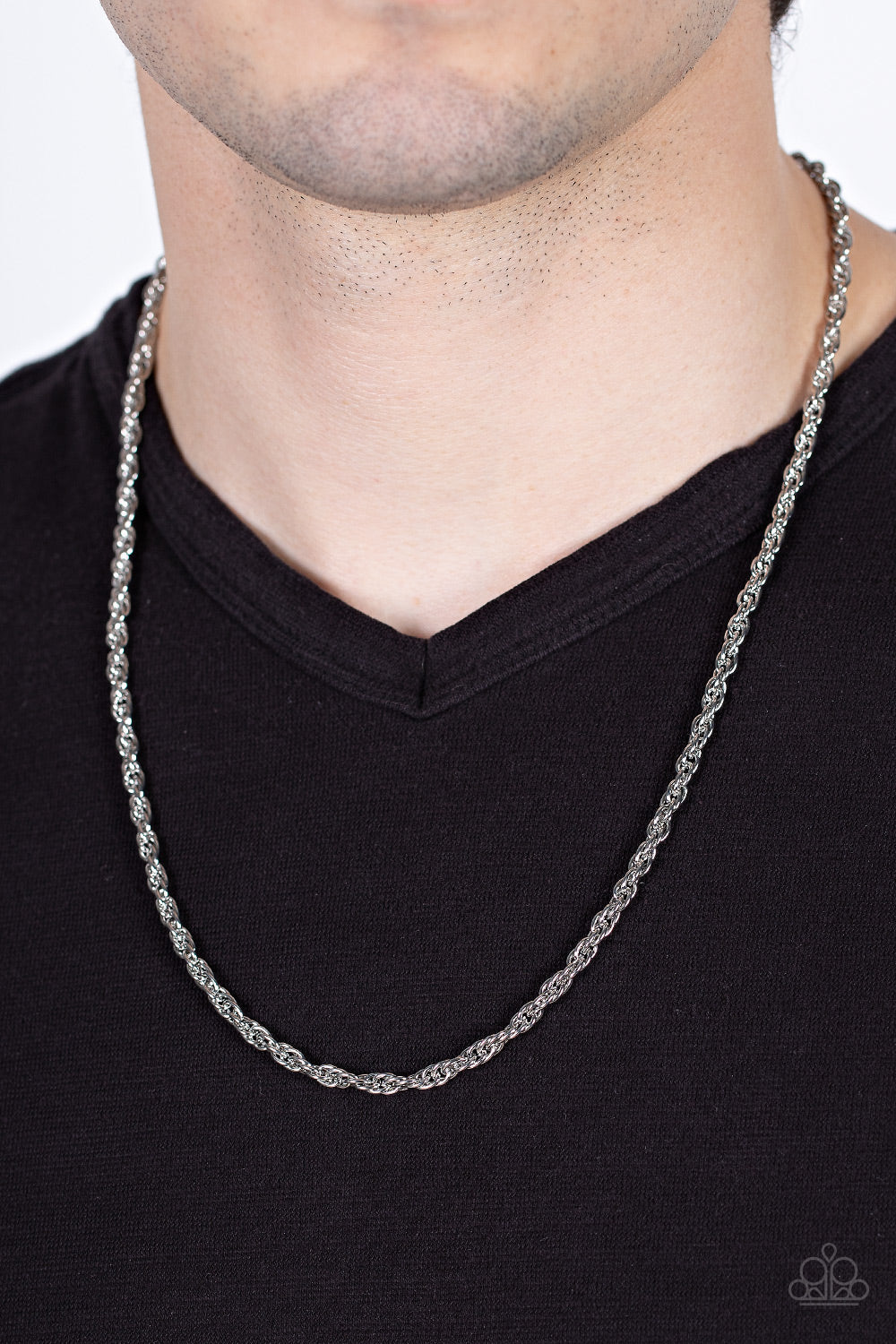 Industrial Interval - Silver Urban Necklace Paparazzi N0468