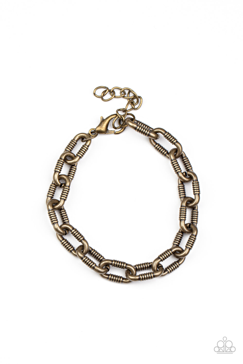 Industrial Infantry - Brass Chain Urban Bracelet Paparazzi B0473