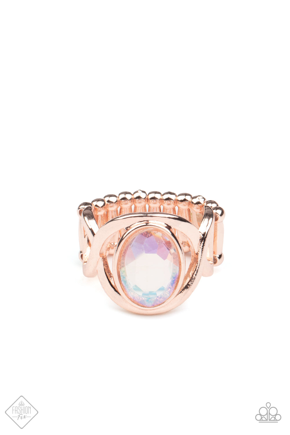 Mystical Treasure - Rose Gold Ring September 2021 Fashion Fix Paparazzi R0143