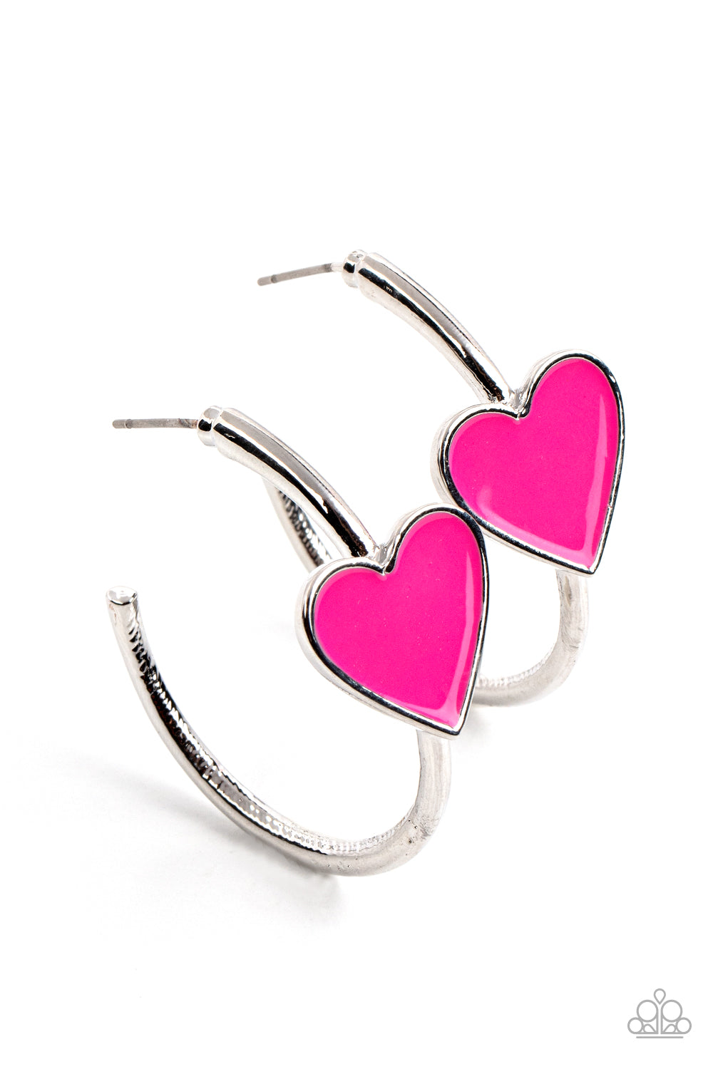 Kiss Up - Pink Earrings Paparazzi E0266