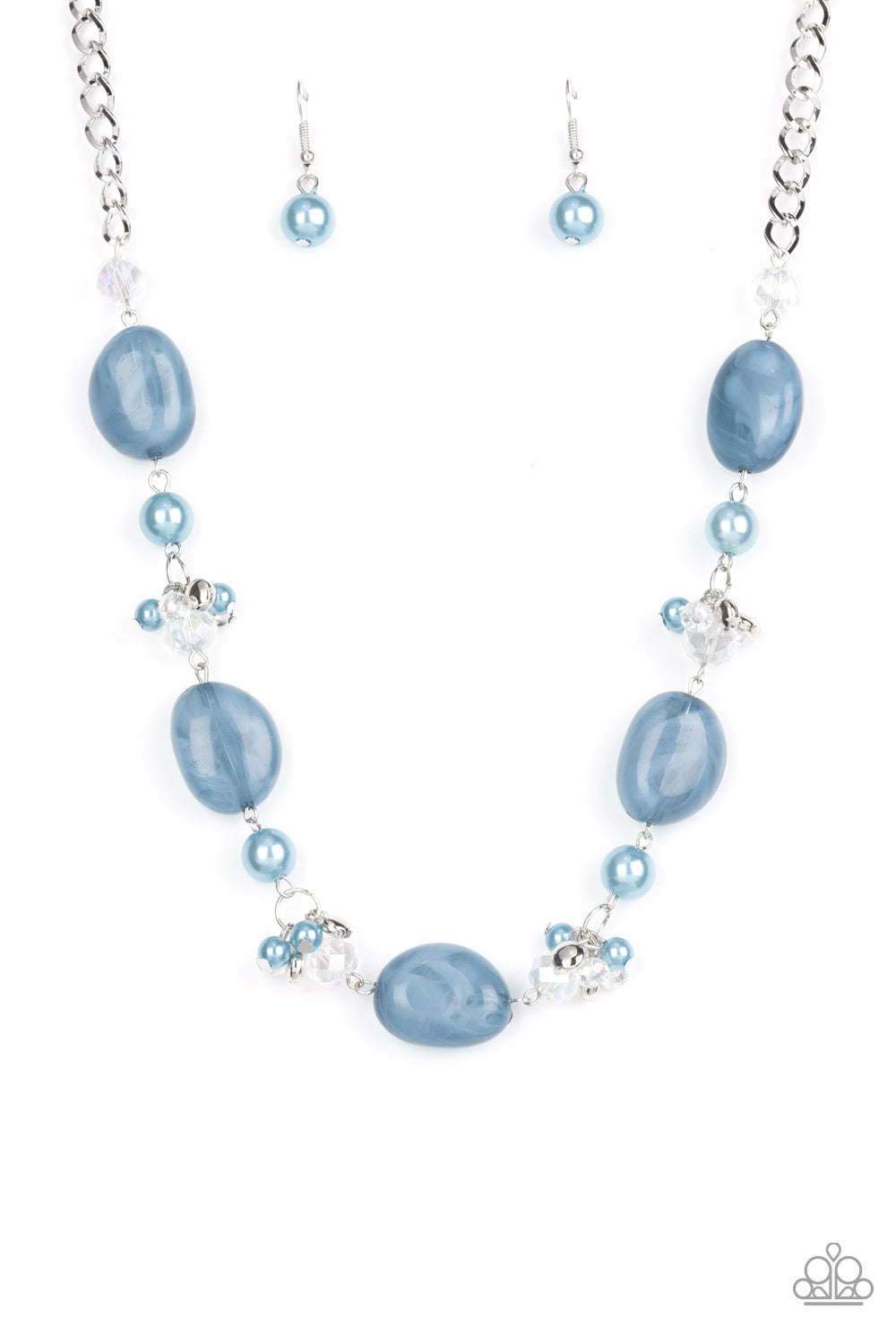 The Top TENACIOUS Blue Necklace Paparazzi N0713