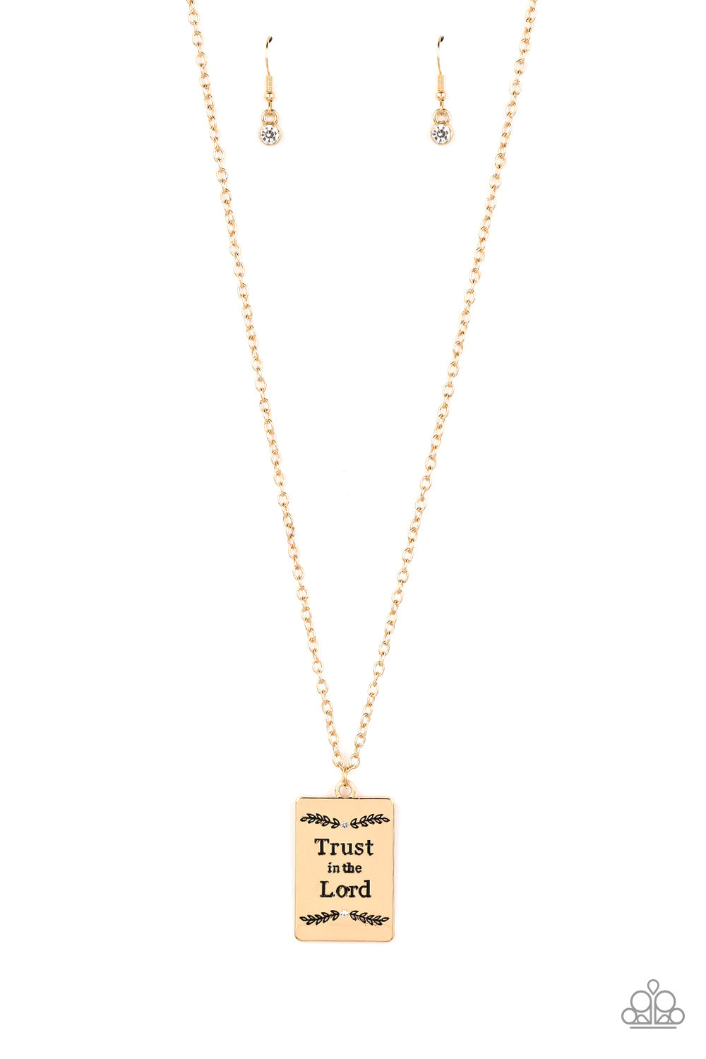 All About Trust - Gold Inspirational Necklace