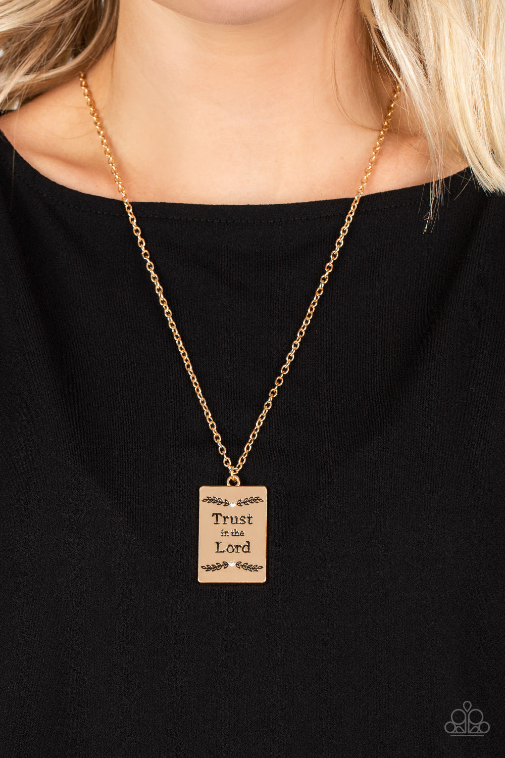 All About Trust - Gold Inspirational Necklace