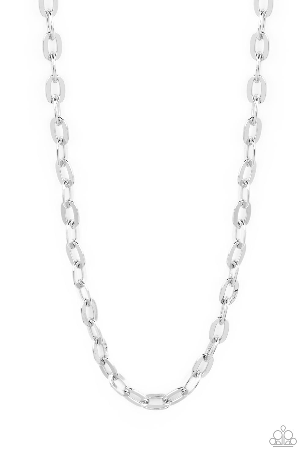 Interference - Silver Urban Chain Necklace Paparazzi N1484