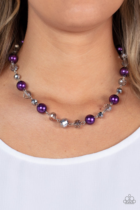 Decked Out Dazzle - Purple Necklace Paparazzi N0561