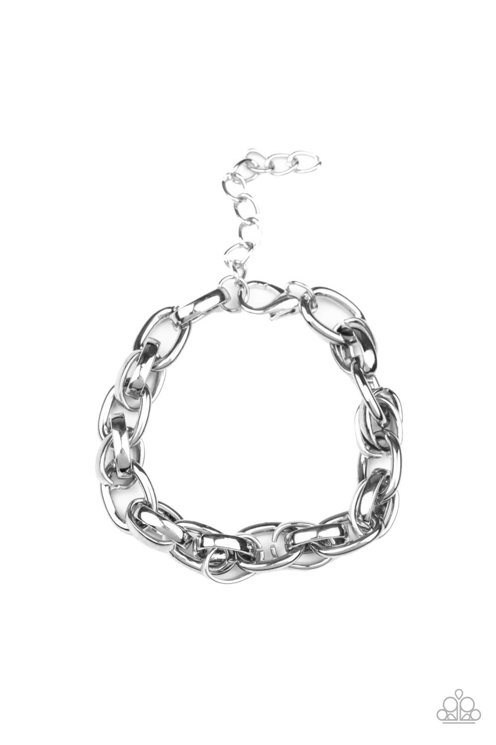 Rookie Roulette - Silver Chain Urban Bracelet Paparazzi B0685