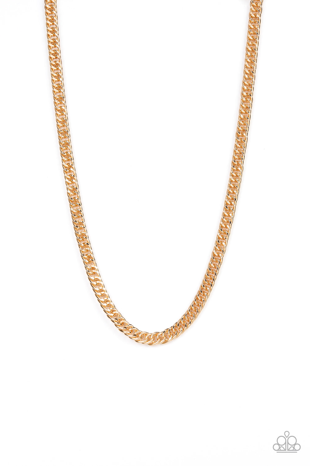 Standing Room Only - Gold Urban Chain Necklace Paparazzi N1026