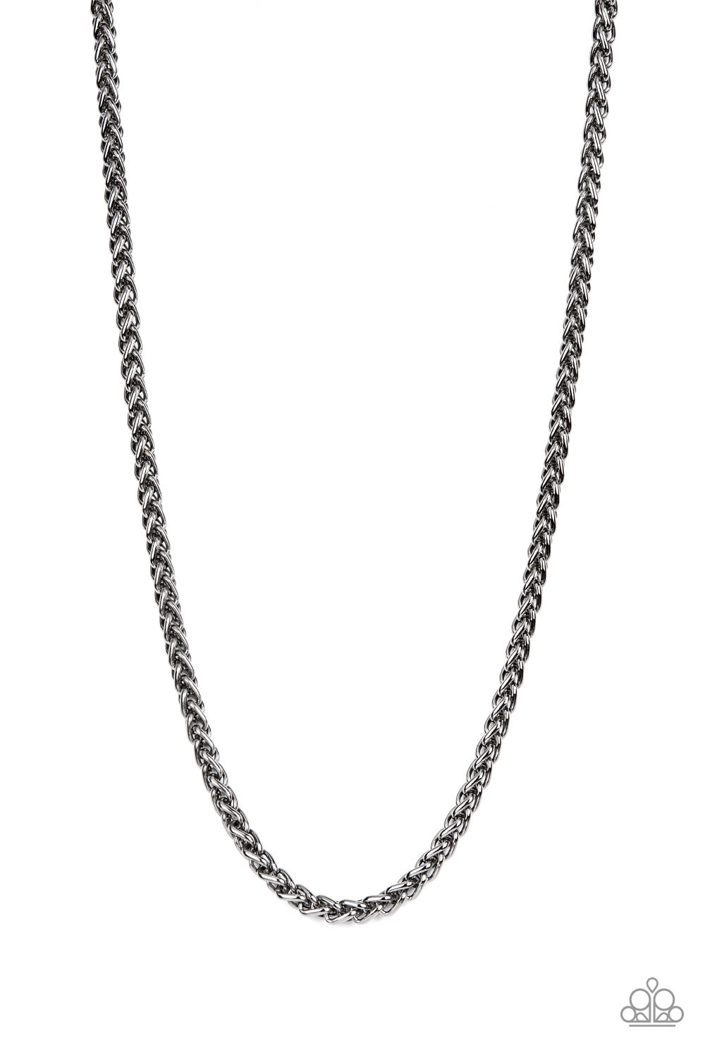 Metro Monopoly - Black Gunmetal Chain Urban Necklace Paparazzi N0944